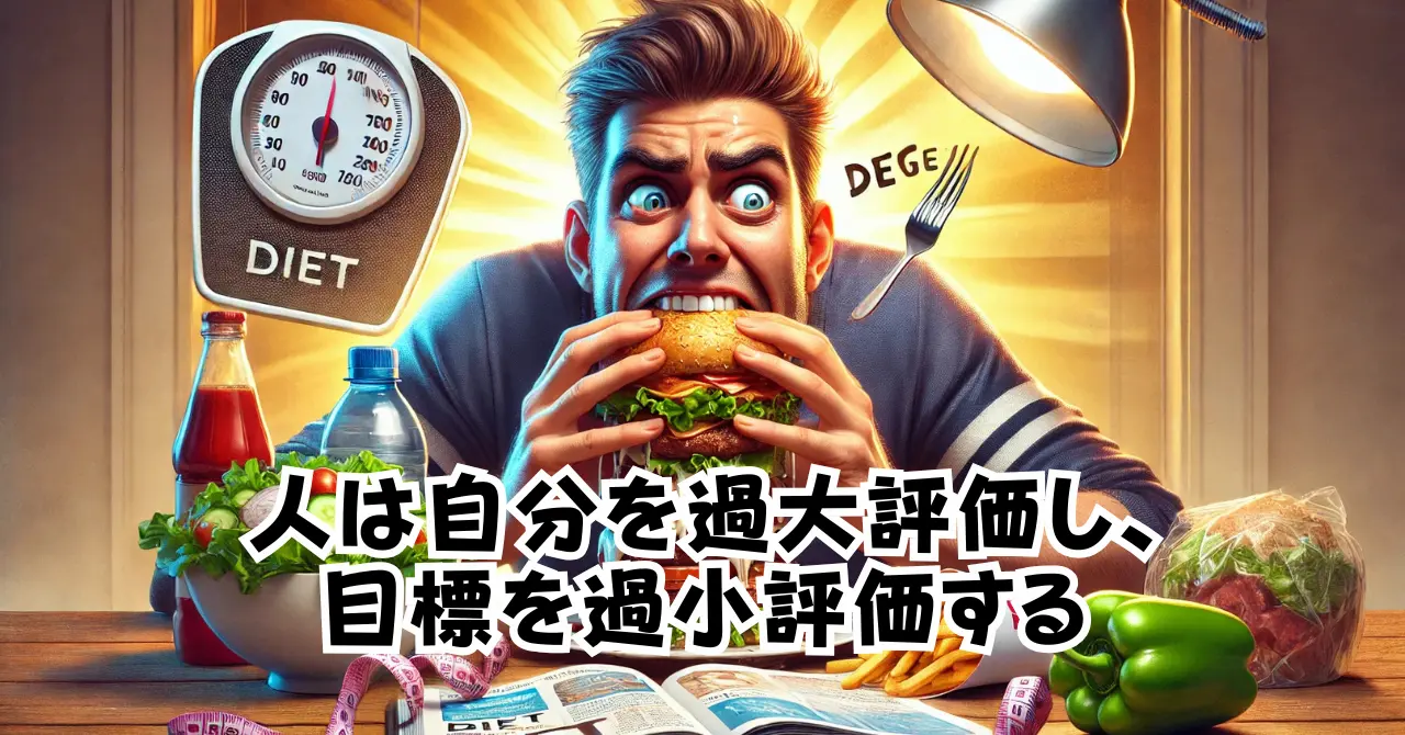 人は自分を過大評価し目標を過小評価する