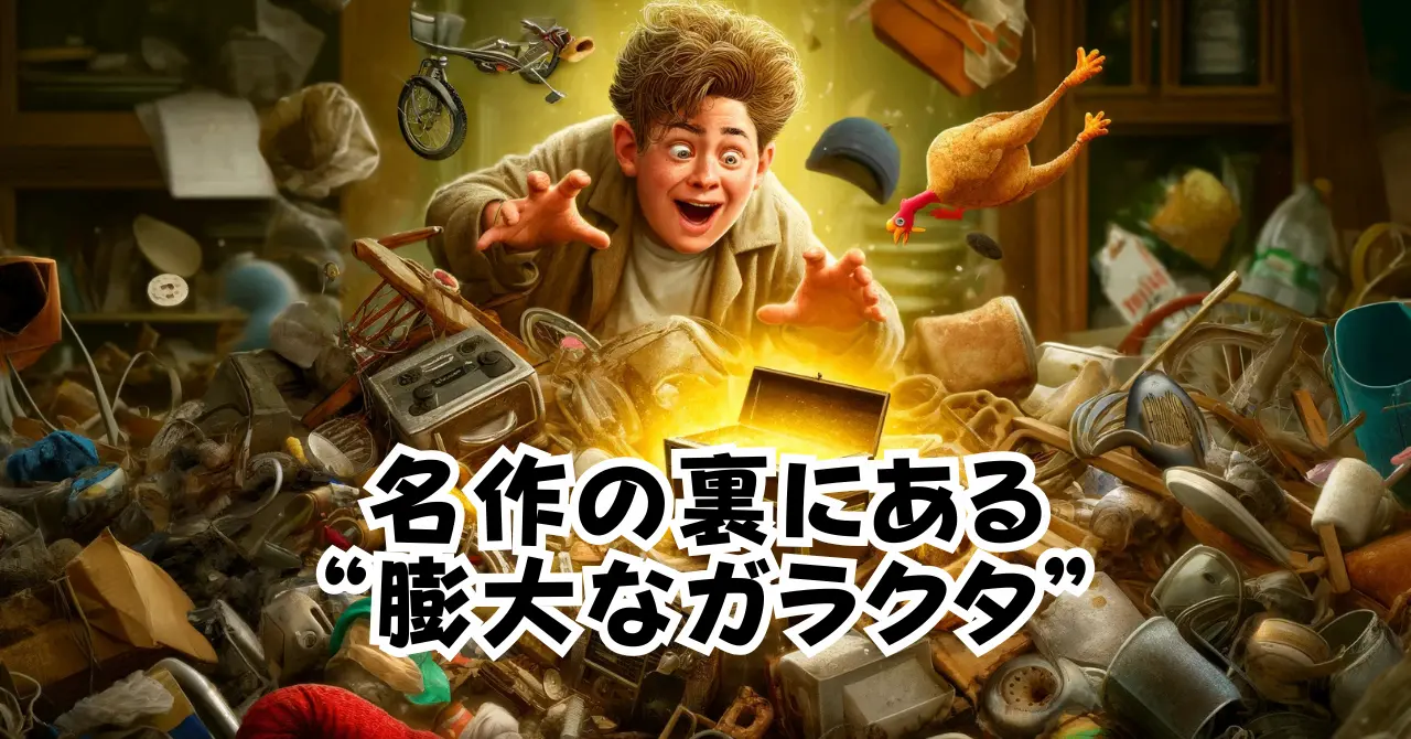 名作の裏にある膨大なガラクタ