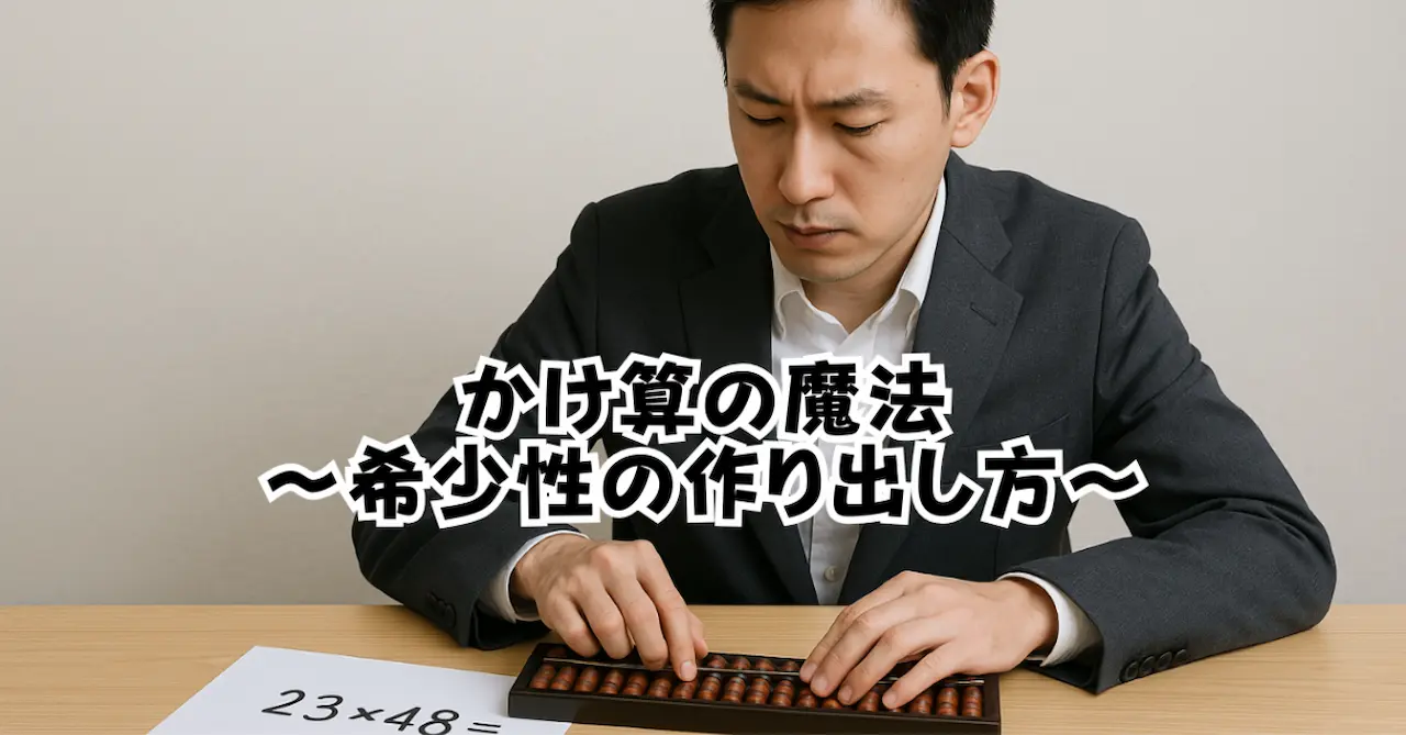 かけ算の魔法〜希少性の作り出し方〜