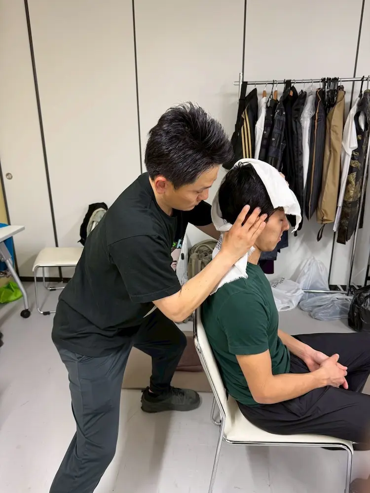 施術の様子