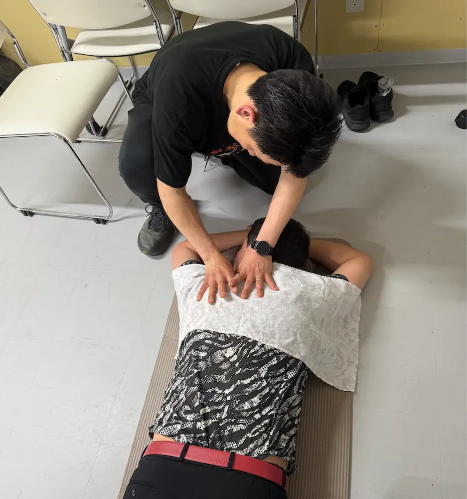 万博での施術